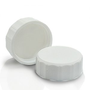 28mm White PP plastic cap