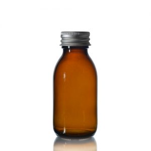 100ml Amber Sirop Bottle with Screw Cap