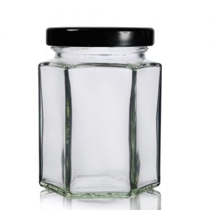 190ml Hexagonal Jar with Twist Lid