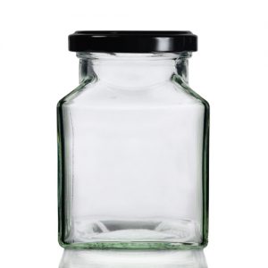 200ml Square Jar with Twist Lid