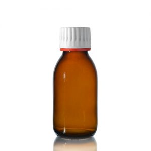 100ml Amber Sirop Bottle with Tamper Evident Cap