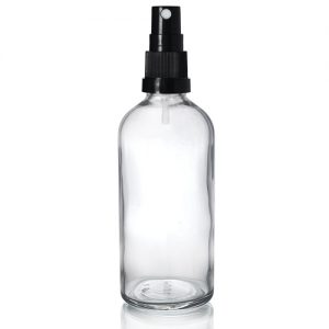 100ml Clear Glass Dropper Bottle With Spray