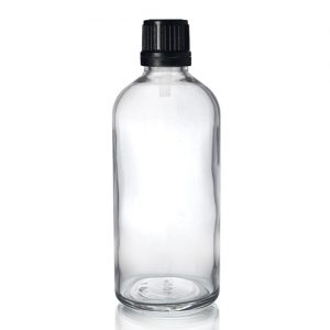 100ml glass dropper bottle with dropper cap
