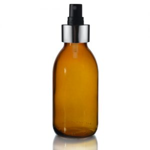 125ml Amber Sirop Bottle with Premium Atomiser