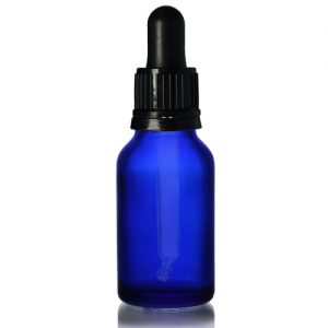 15ml Blue Dropper Bottle with Glass Pipette