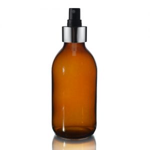 200ml Amber Sirop Bottle with Premium Atomiser