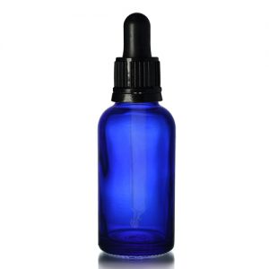 30ml Blue Dropper Bottle with Glass Pipette