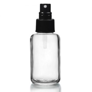 50ml Atlas Bottle w Atomiser Spray Black 50ml Atlas Bottle w Atomiser Spray