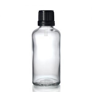 50ml small glass bottle with dropper cap
