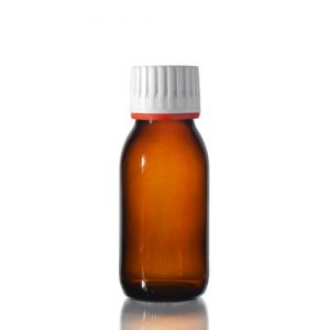 60ml Amber Sirop Bottle with Tamper Evident Cap