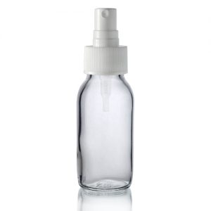 60ml Clear Glass Bottle With Spray