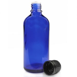 100ml Blue Glass Dropper Bottle With Dropper Cap