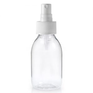 100ml Glass medicine bottle with spray