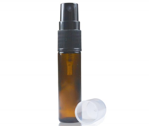 10ml Amber Glass Roller Bottle With Spray