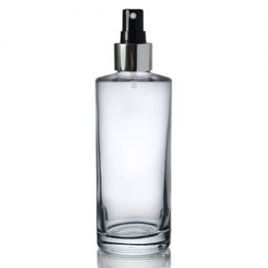 150ml Glass Bottle With Silver Spray