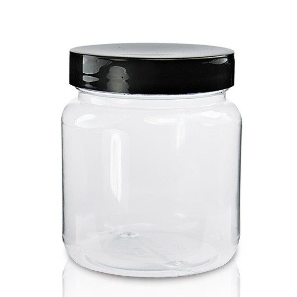225ml Clear Plastic Jar With Lid