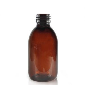 250ml amber plastic medicine bottle