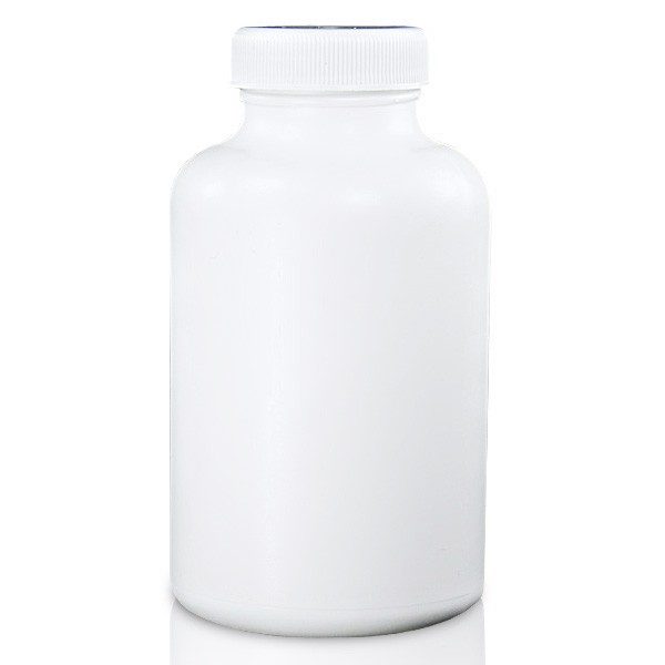250ml white pill jar with lid