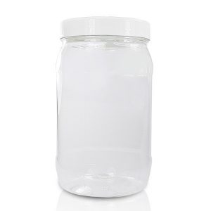 2 Litre Clear Plastic Sweet Jar