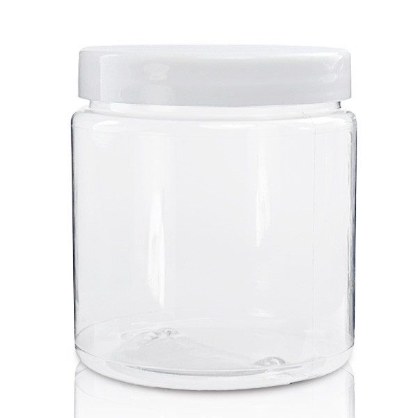 300ml Clear Plastic Jar With Lid