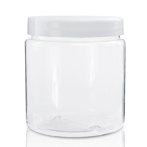 300ml Clear Plastic Jar With Lid