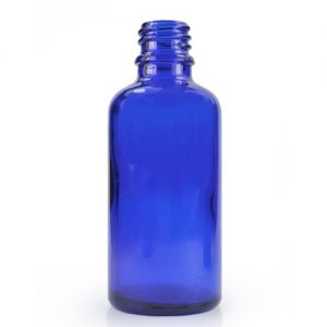 50ml Blue Glass Dropper Bottle