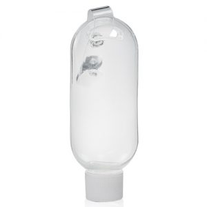 50ml Tottle Plastic Bottle with Clip & 20mm Screw Cap