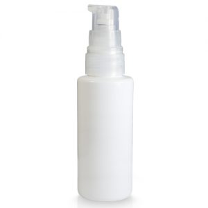 50ml White Plastic Bottle With Lotion Pump