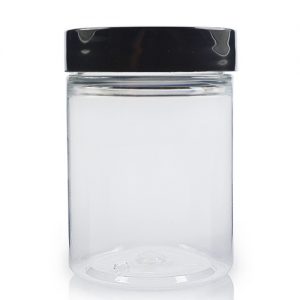 100ml Cylindrical Jar w Black Cap