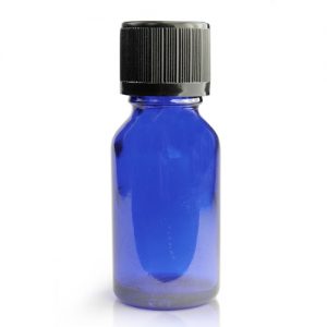 10ml Cobalt Blue Glass Dropper Bottle With Child Resistant Cap