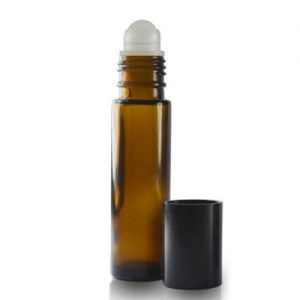 10ml Amber Glass Roller Bottle With Plastic Roller Ball