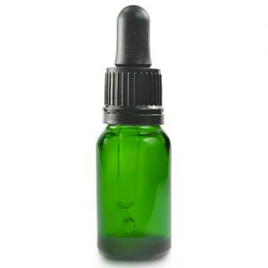 10ml Green Glass Dropper Bottle With Pipette