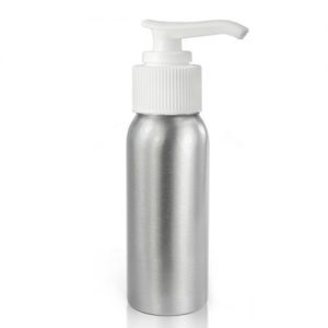 150ml Aluminium Bottle with white lotion
