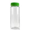 150ml Slim Plastic Juice Bottle with Green Lid