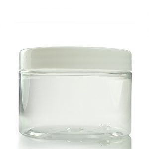 150ml Wide Neck Jar with White Lid