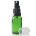 15ml Green Glass Dropper Bottle With Spray