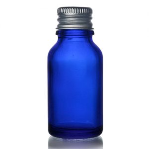15ml Blue Glass Dropper Bottle With Metal Cap