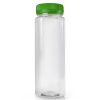 200ml Slim Plastic Juice Bottle with Green Lid