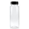 250ml Slim Plastic Juice Bottle with Black Lid