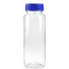 250ml Slim Plastic Juice Bottle with Blue Lid