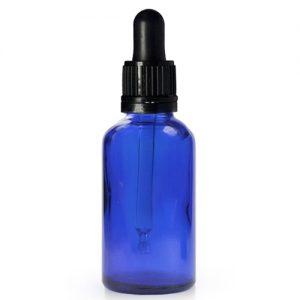 30ml Blue Glass Dropper Bottle