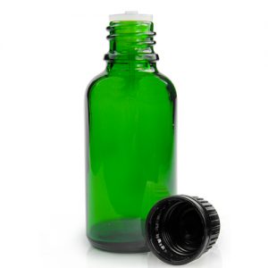 30ml Green Glass Dropper Bottle And Dropper Cap