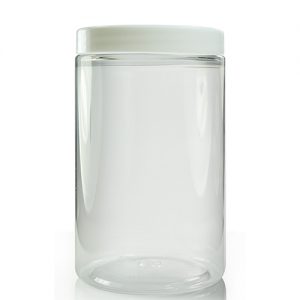 400ml Wide Neck Jar with White Lid