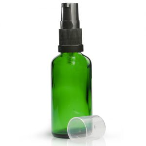 50ml Green Dropper Bottle With Lotion Pump