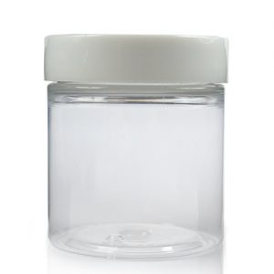 75ml Cylindrical Jar w White Cap