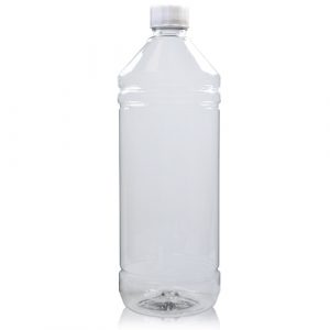 1 Litre Clear Plastic Bottle w wsc