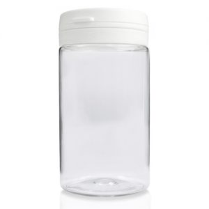 100ml Clear Plastic Pill Jar With Lid