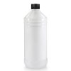 1 Litre White Glossy Plastic Bottle w bsc