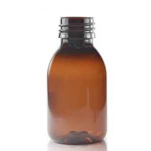 100ml Amber Plastic Bottle