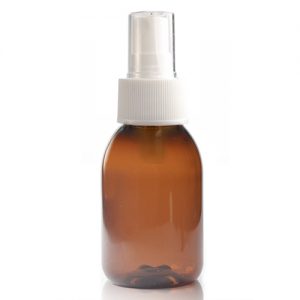100ml Amber Plastic Medicine Spray Bottle